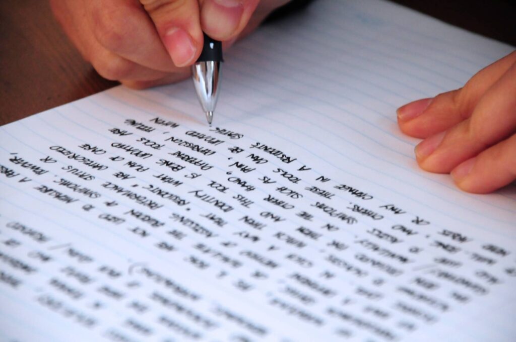 escritura escribir a mano | CnE